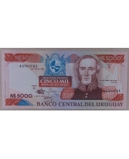 Уругвай 5000 песо 1983 UNC арт. 1889